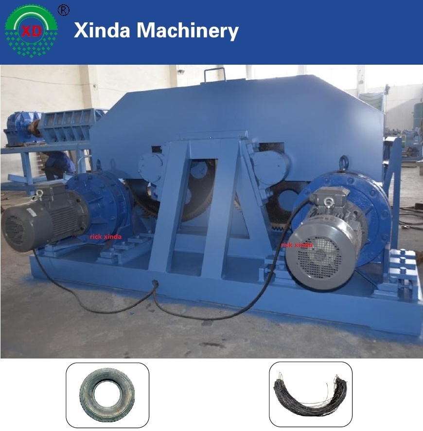 Double Hook Tire Debeader for tire recycling