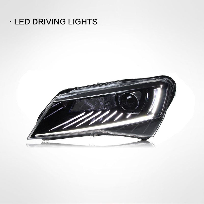 2024 Xinda supplApplicable 16-18 Skoda headlight assembly modified high-end eyelash LED Daytime running lamp turn signal