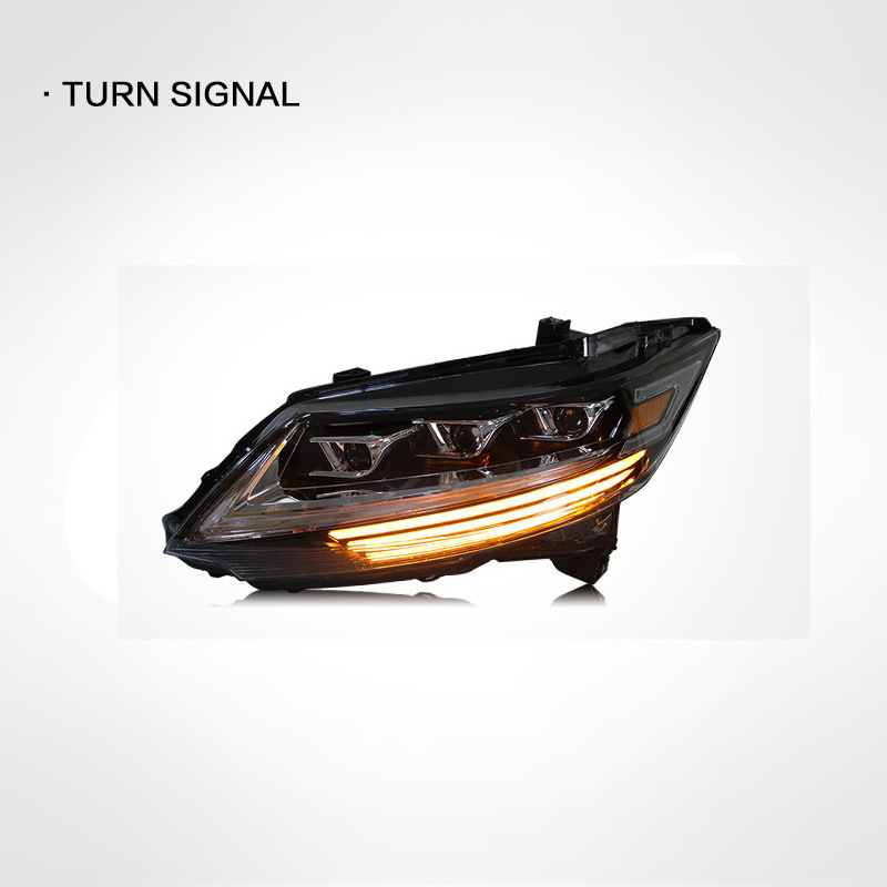 Applicable 15-21 Honda Odyssey headlight assembly modification LED Daytime running lamp flowing water turn signal headlight