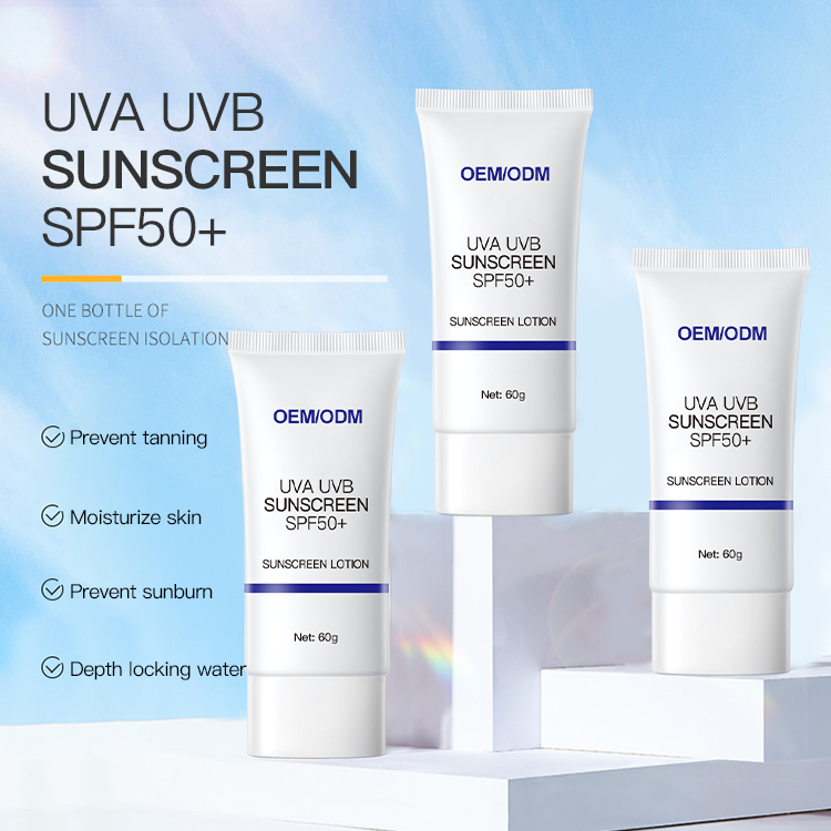 wholesale private label korean vegan whitening sun bum original spf 50 squeeze tube 60g full body UV Protection sunscreen lotion