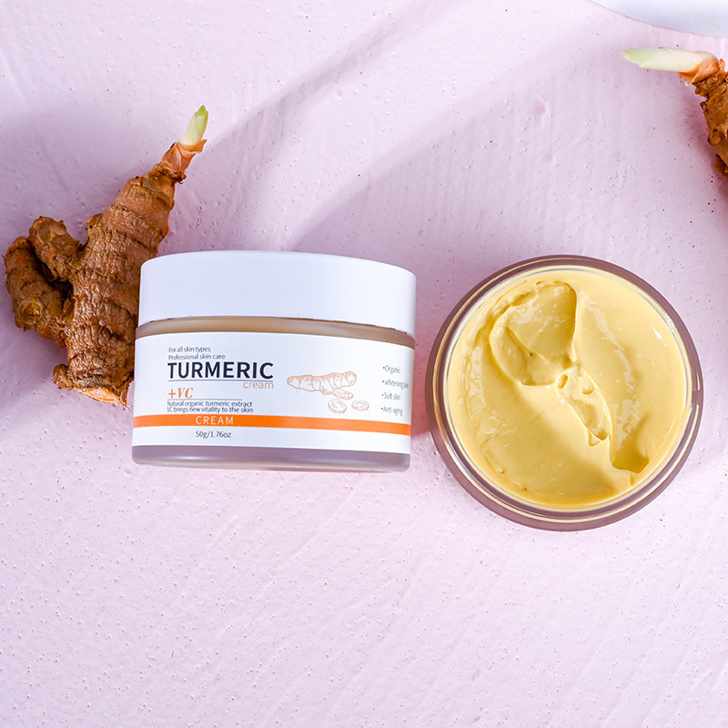 Private Label Wholesale Turmeric Face Care Women Beauty Product Crema Natural Organic Turmeric Extract VC Cream for Woman