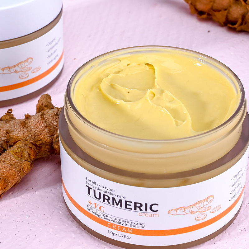 Private Label Wholesale Turmeric Face Care Women Beauty Product Crema Natural Organic Turmeric Extract VC Cream for Woman