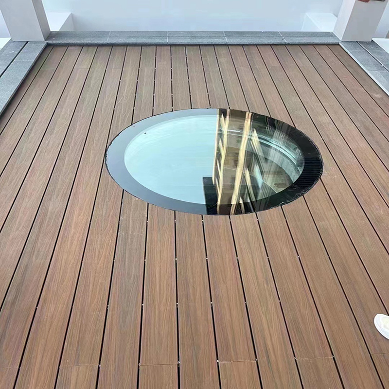 Outdoor 3D Embossing  non slip decking flooring wpc composite decking outdoor