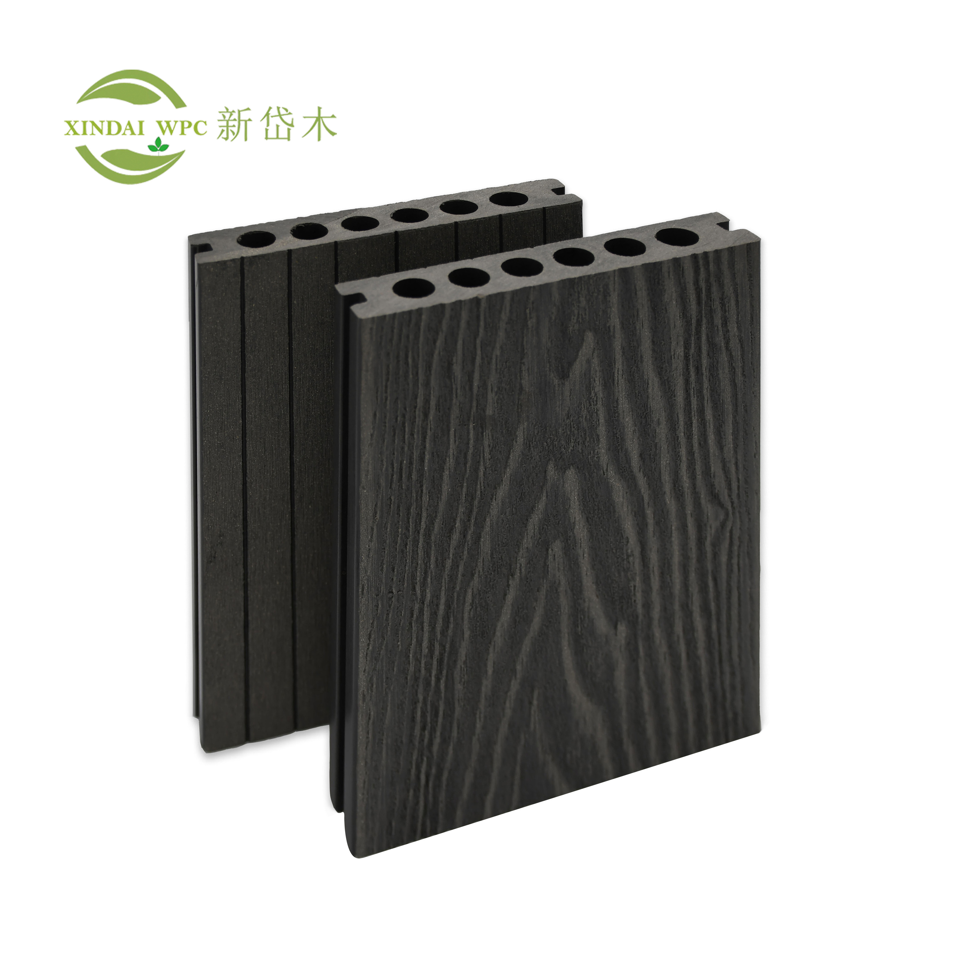 China waterproof wpc extrusion decking wood plastic composite decking