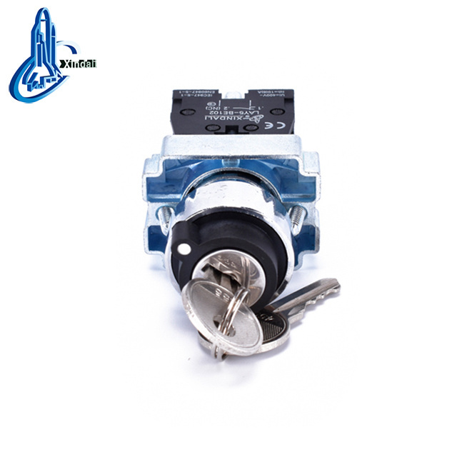 LAY5-BG33 selectors electric 3 position with 2 positions elevator key switch