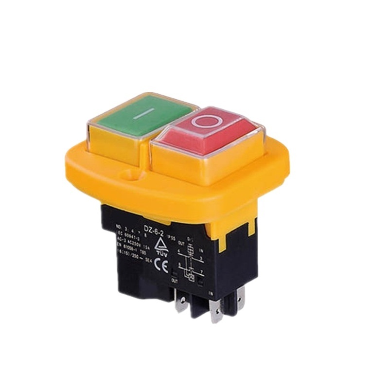 XDZ-6D 250v push button ip55 power electromagnetic on off switch