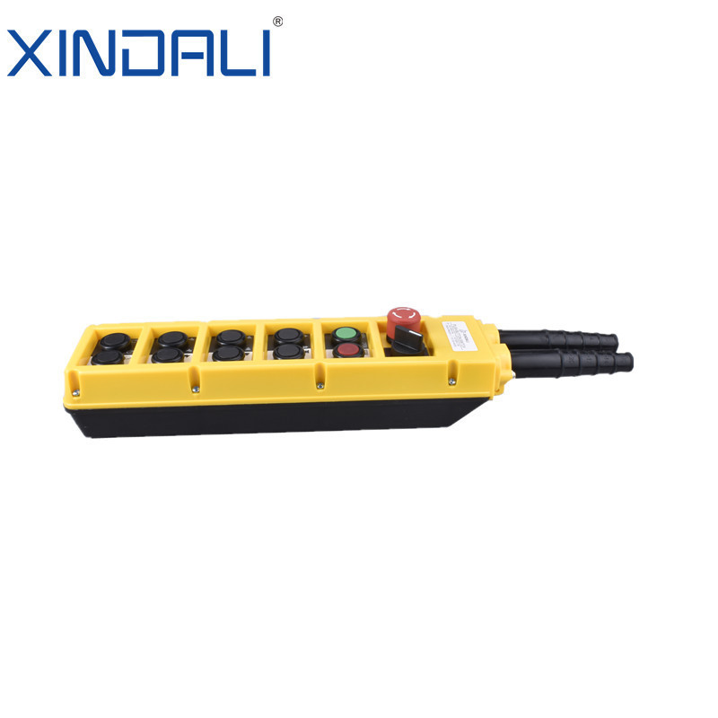 XCD-66C ip65 high qualified crane pendant smart remote control pushbutton  station switch