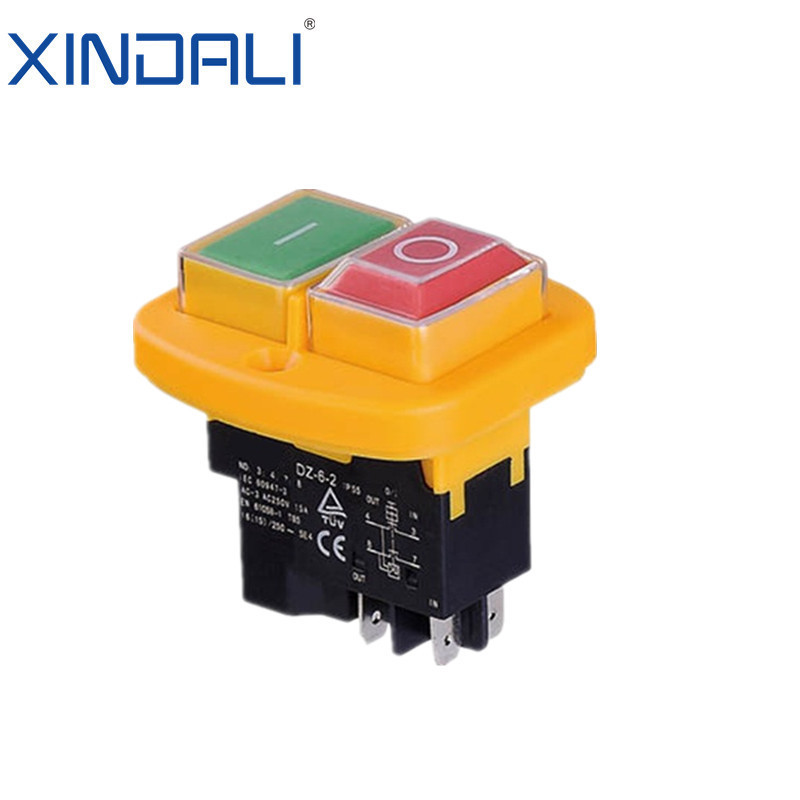 XDZ-6D 250v push button ip55 power electromagnetic on off switch