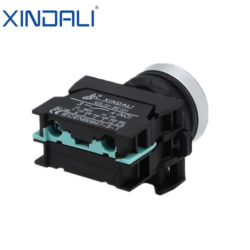 XDL22-CA31 Cabinet Panel Flush Momentary Push Button Switches 220v Ip65 Switch Knob Green Pushbutton Switch PC Plastic 10a