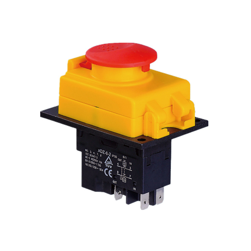 XDZ-6E Electromagnetic Switch Magnetic Switch Motor Protection Switch Plastic On-off TUV CE XDZ-6-2B 125VAC/250VAC Xindali 250V