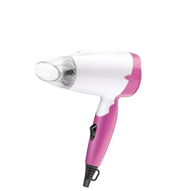 Folding Handle Small Travel Size Portable Mini Pink Hair Dryer for Women