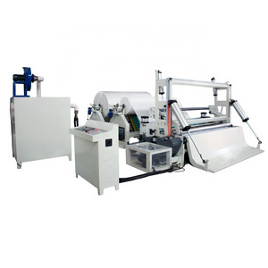 Jumbo paper roll cutter raw material tissue slitting rewinding machine price