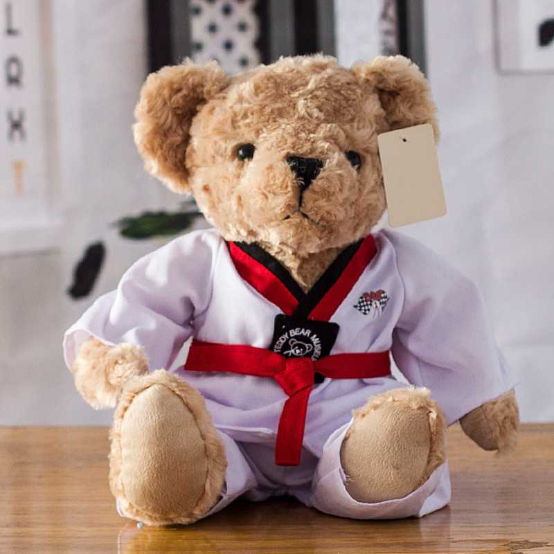 Custom Teddy Bear Plush Toy Taekwondo Competitions Bear Match Event Gift Toy Kids Gift