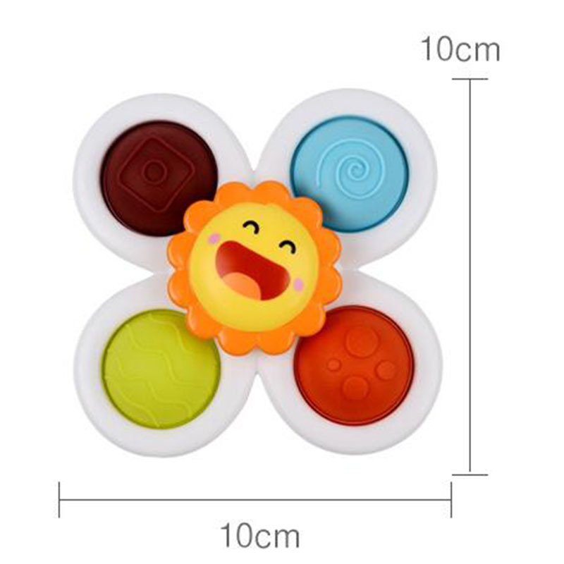 Cartoon Animal Simple Dimple cute rotary windmill Suction Cup Spinner for Baby Boy Girl  Fidget Toy