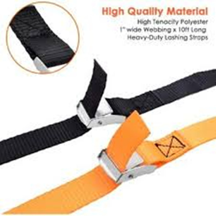 Lashing Cargo Straps Cam Buckle Tie Down Straps Cinch Straps Suit for Lashing Kayak Car Roof Cargo Motorcycle 1 Inch Wide