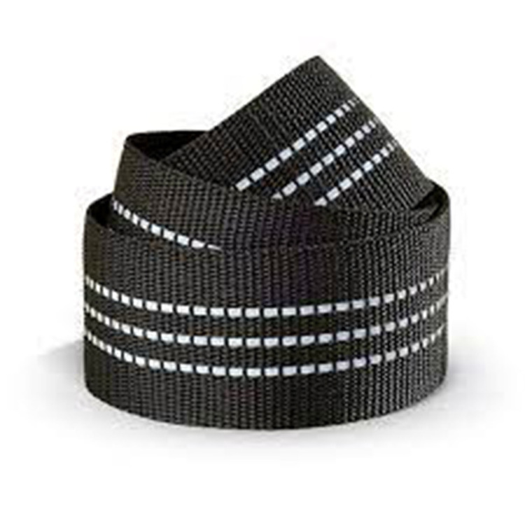 25mm 30mm 40mm Reflective Webbing Tape For Safety Running Walking Black Reflective Stripes Patterned Reflective Webbing Strap