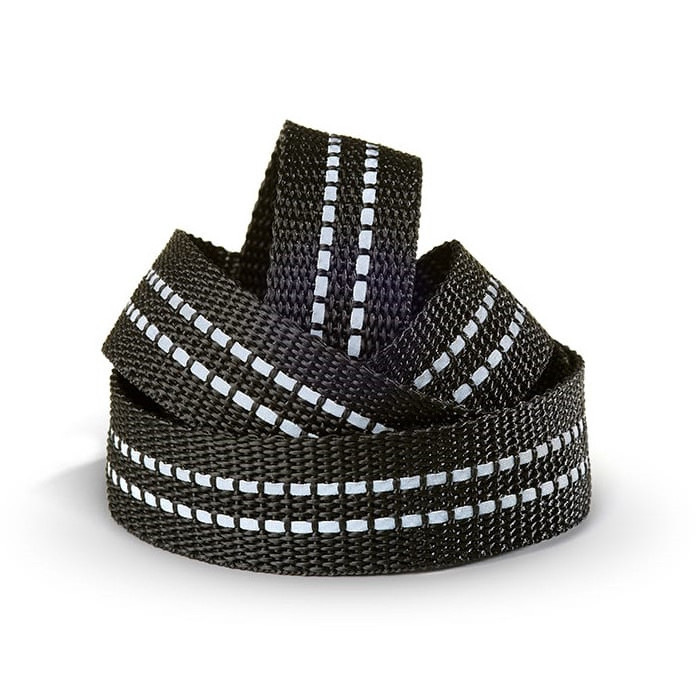 25mm 30mm 40mm Reflective Webbing Tape For Safety Running Walking Black Reflective Stripes Patterned Reflective Webbing Strap