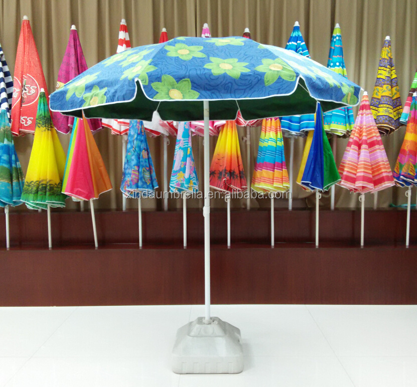 2M luxury Fiberglass frame cotton beach sun umbrella