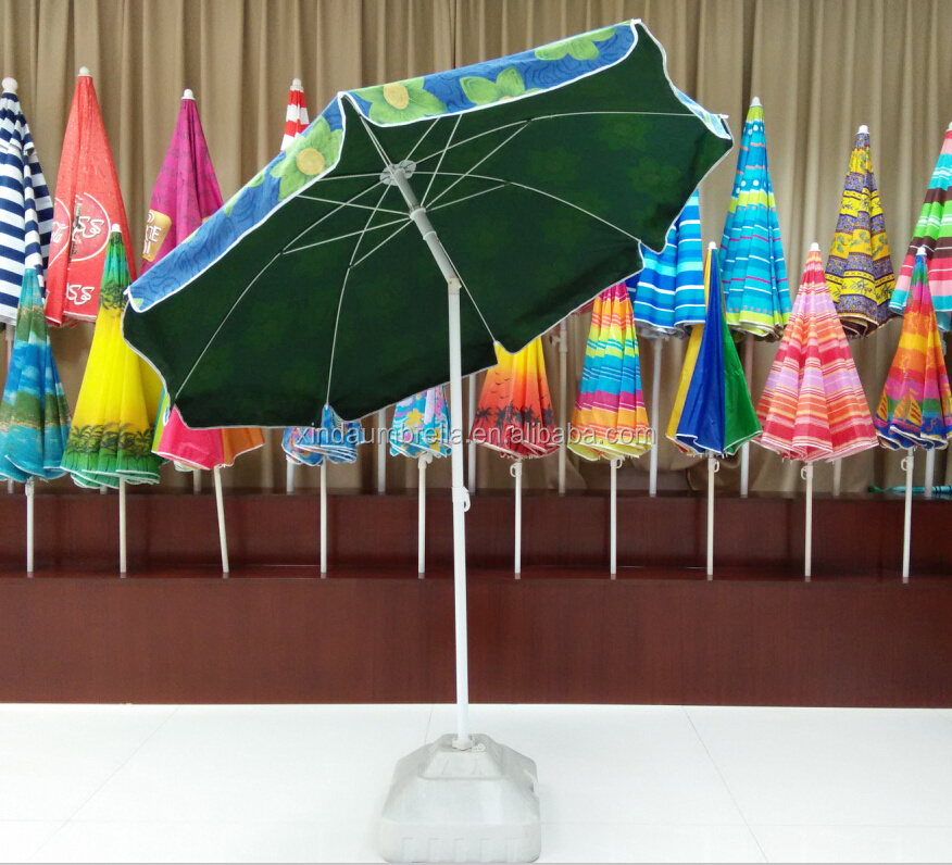 2M luxury Fiberglass frame cotton beach sun umbrella