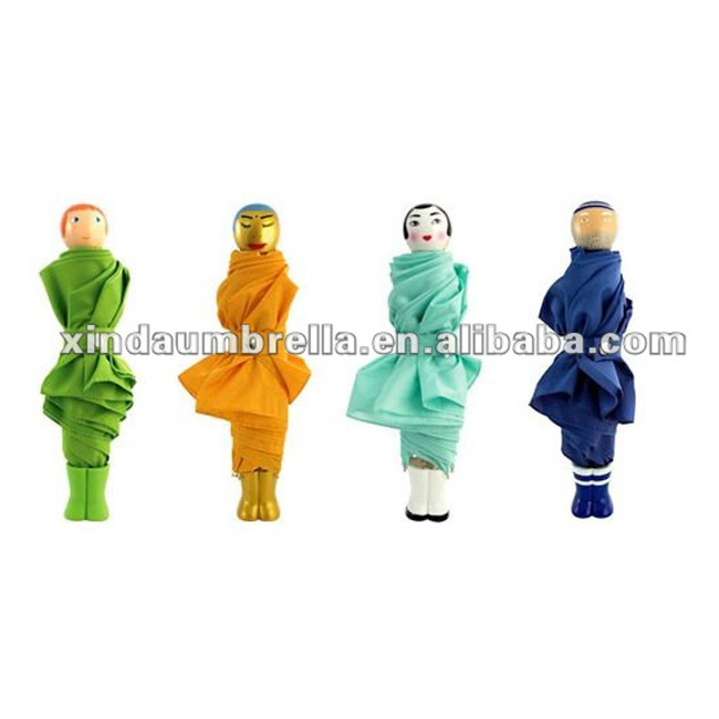 New Design Novelty Special Fashion Lady Gift 3 Fold Mini Doll Bottle Umbrella for Sale