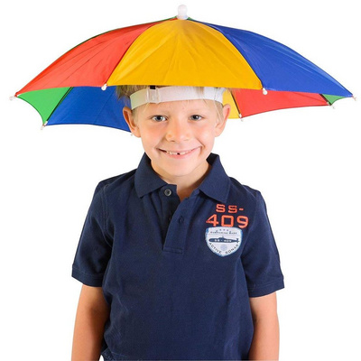 Umbrella Hat Cap Folding Umbrella Fishing Hiking Golf Beach Headwear Umbrella