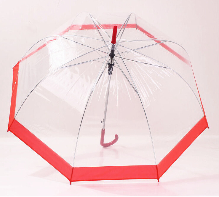 Export Japan 23''*8k standard size transparent umbrellas POE apollo umbrella for promotion