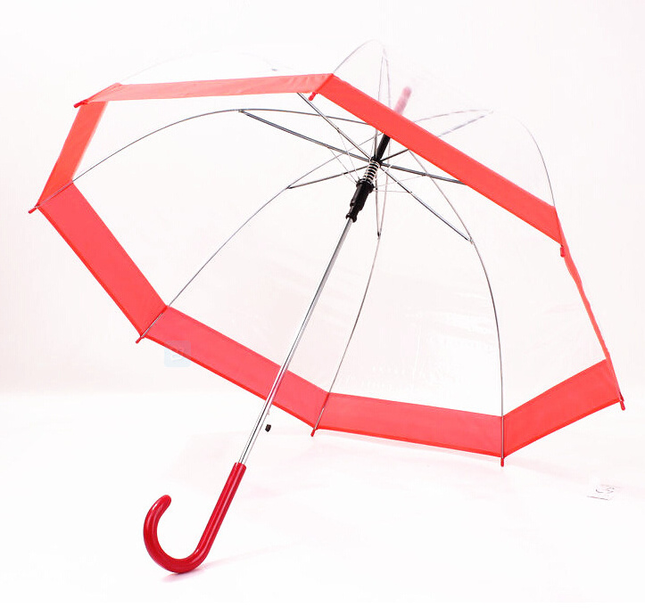 Export Japan 23''*8k standard size transparent umbrellas POE apollo umbrella for promotion