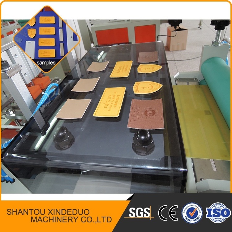 Automatic leather logo embossed hot stamping machine