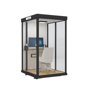 sound proof insulation booths movable foam sound proof room black acoustic wall panel house for working office