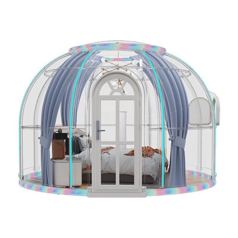 Transparent Bubble House clear prefabricated Prefab Igloo Green Houses Modern PC Hotel geodesic dome tent