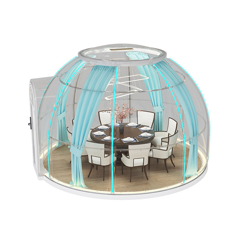 Transparent Bubble House clear prefabricated Prefab Igloo Green Houses Modern PC Hotel geodesic dome tent