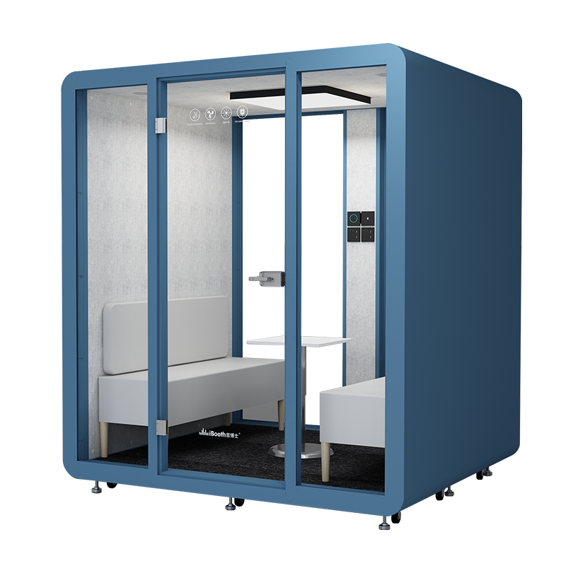 Soundproof indoor mobile work space office pod meeting work pods phone study cabin booth for sale