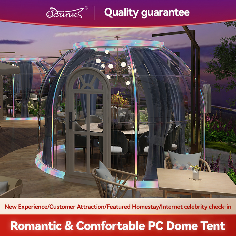 3M Starry Cabin House PC Home Dome Transparent Bubble Dome Tent For Dining House/Cafe/ Resorts/ Villas/ Camping