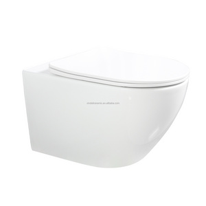 Rimless Vortex Tornado Gosilent Toilette Suspendu WC Mounted Ceramic Commode Wall Hung Toilets Bathroom