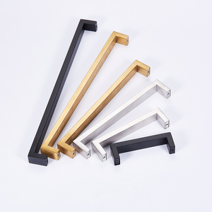 Manufacturer Directly Furniture Hardware Stainless Steel Square Drawer Desk Handle Cabinet Door Pull Handles