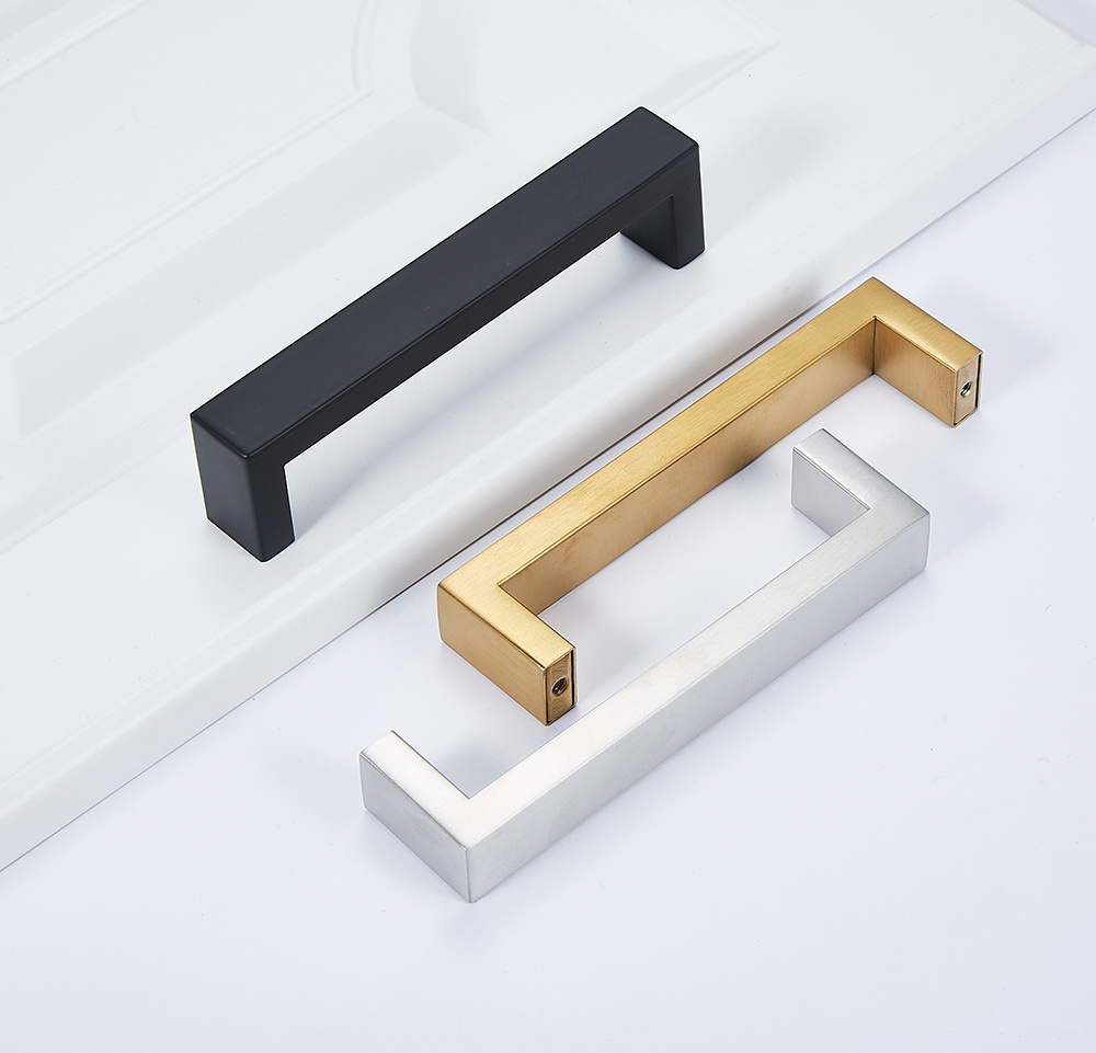 Manufacturer Directly Furniture Hardware Stainless Steel Square Drawer Desk Handle Cabinet Door Pull Handles