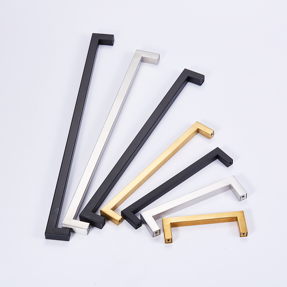 80mm 160mm Long Gold Polished Cabinet Pulls Furniture Wardrobe Decoration Kitchen Handles