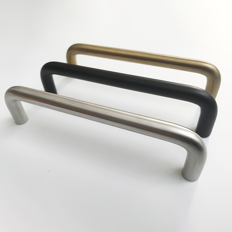 OEM Cabinet Pulls Brushed Nickel Stainless Steel Kitchen Cupboard Cabinet Handles Satin Furniture Hardware