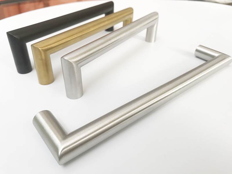 Modern Brushed Gold Black Kitchen Cabinet Door Hardware 304 Stainless Steel Pull Handles for Cupboard