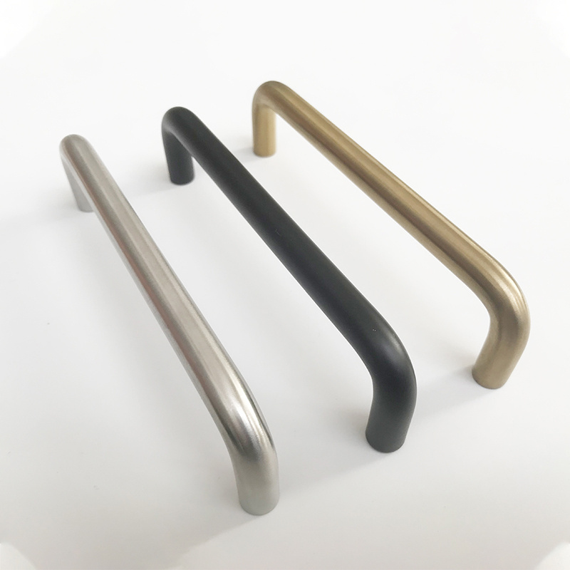 OEM Cabinet Pulls Brushed Nickel Stainless Steel Kitchen Cupboard Cabinet Handles Satin Furniture Hardware