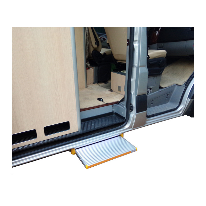 CE Certification Electric Aluminum Van Caravan Motorhome Travel Trailer  Camper RV Sliding Step Entry Door Slide Foot Step