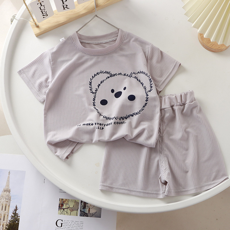 Toddler Infant Clothes Kids Fashion Baby Breathable Pajamas Suit Summer Baby Boys Girls Short Sleeves + Shorts Clothing Sets