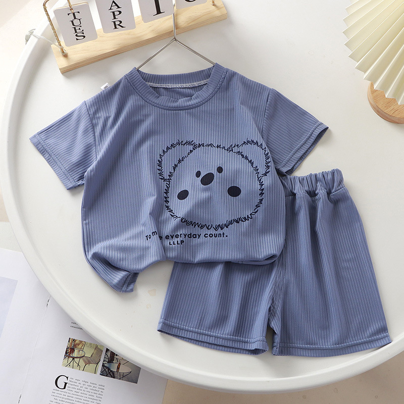 Toddler Infant Clothes Kids Fashion Baby Breathable Pajamas Suit Summer Baby Boys Girls Short Sleeves + Shorts Clothing Sets