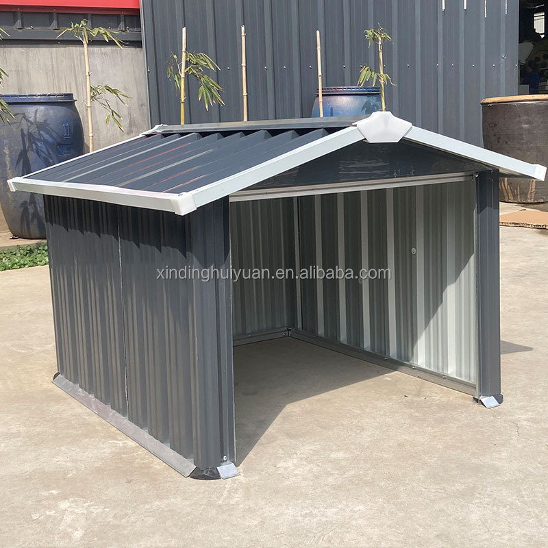 Huiding Small Metal Garden Storage Shed Dog Kennel Outdoor For Sale