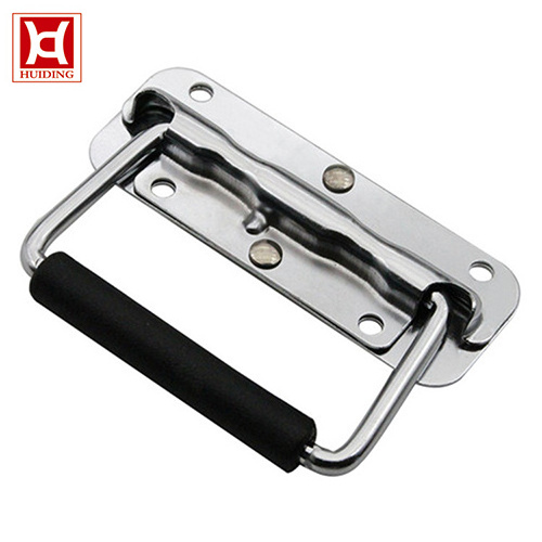 Chest Handle Stainless Steel Pull Handles U-type Spring Folding Handle