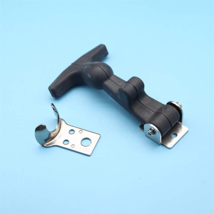 Huiding Hot Sale Black Flexible T-Handle Rubber Hood Draw Latch