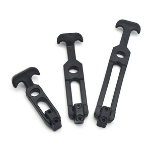 Corrosion Resistance Marine Latch Black Toggle Latch Rubber T-handle Flexible Hasp Black Draw Latch