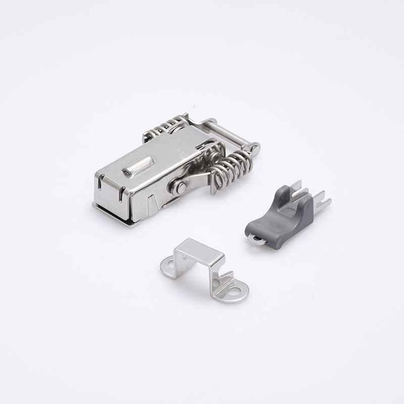 Chinese Industrial Hardware Manufacturer Spring Loaded Hasp Lock Stainless Steel Draw Latch 90 Degree