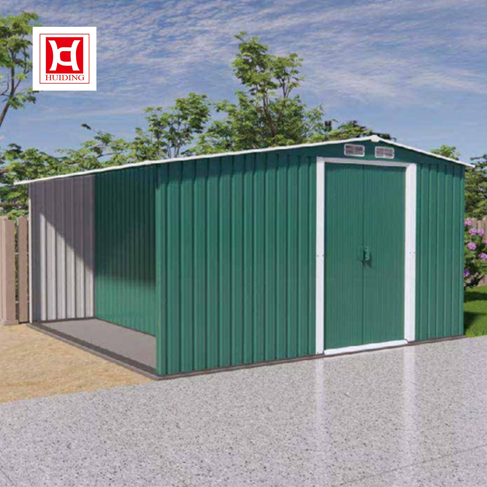 Huiding Custom Metal Steel Garden Sheds Outdoor Building Tool Storage