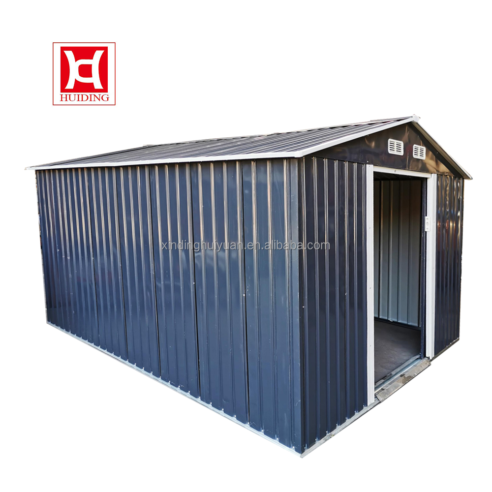 Chinese Waterproof Garden Buildings Manufacturer Outdoor Motorcycle Shed Storage Tool Sheds Metal 6X9 Ft